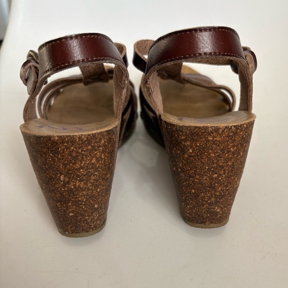 Blowfish Malibu humble wedge cork brown sandal size 7.5 - Picture 3 of 7